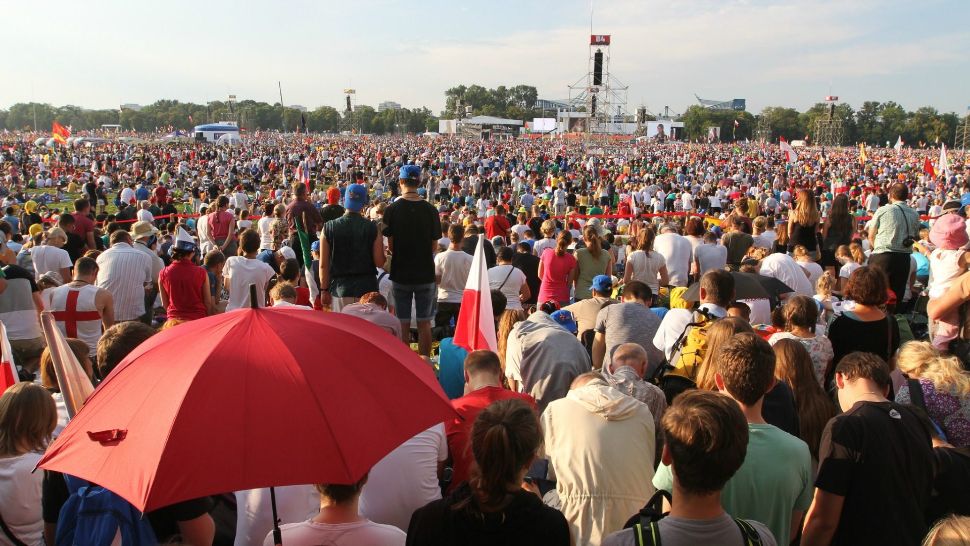 Des centaines de milliers de jeunes se sont rassemblés à Cracovie, en 2016. | © Pierre Pistoletti