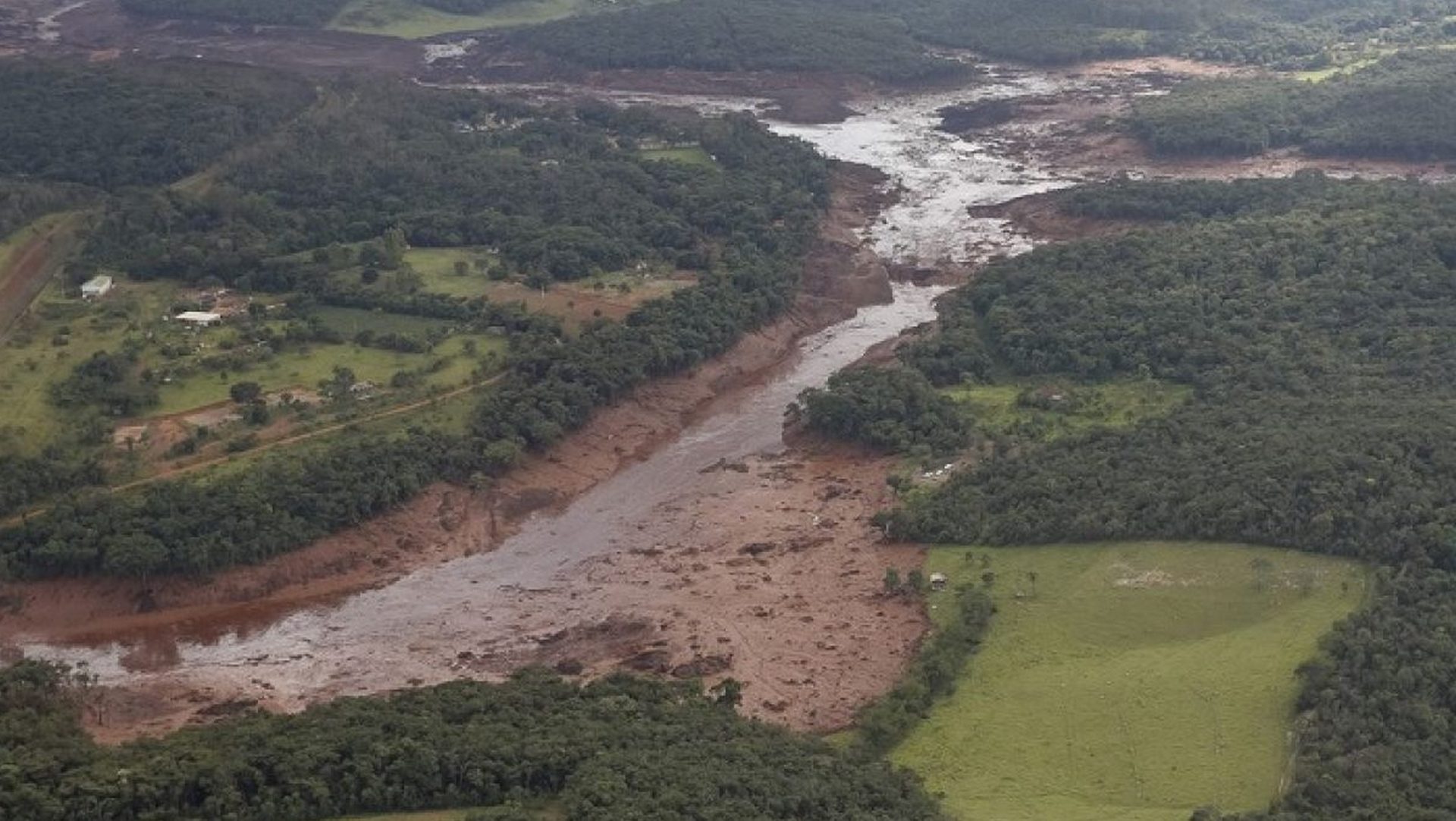La rupture d'un barrage minier, à Brumadinho, a ravagé tout une zone au Brésil |  DR