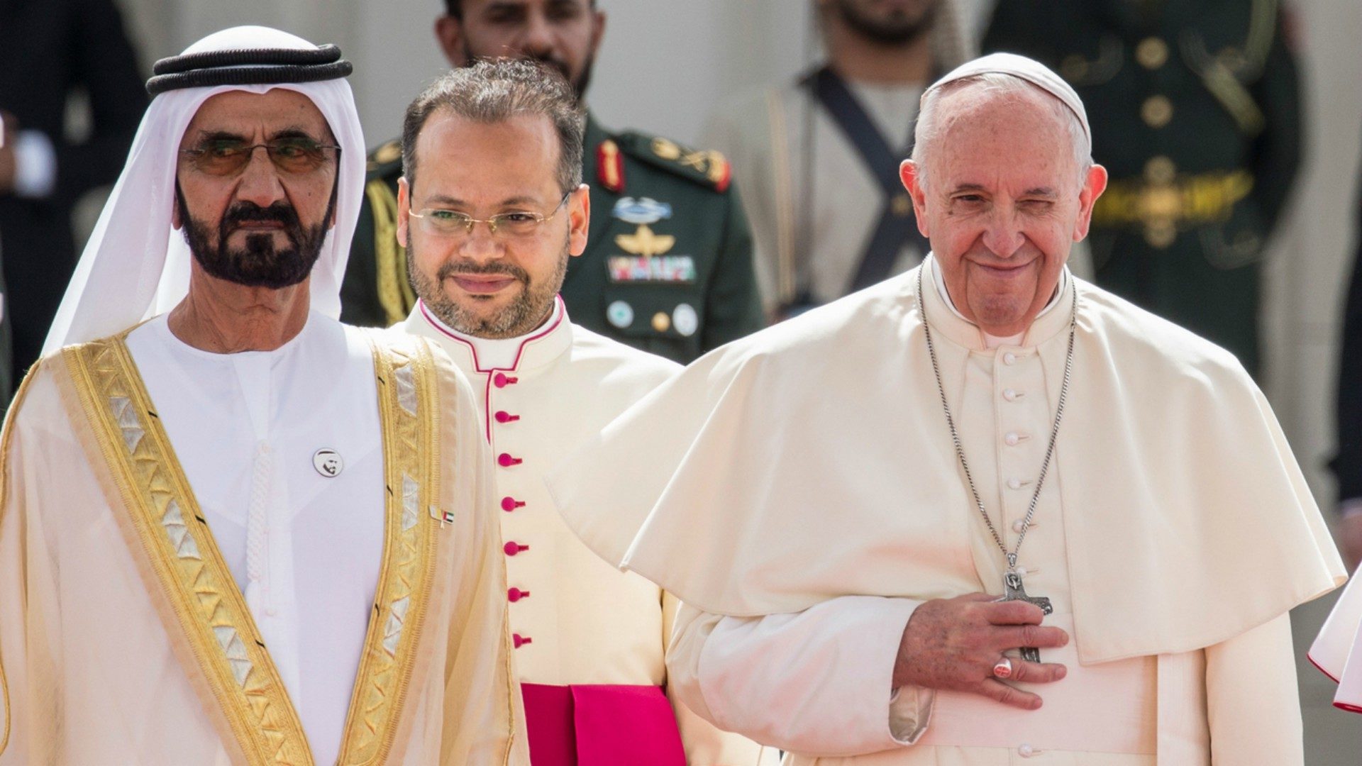Le pape a salué l'accueil chaleureux des autorités émiraties | © dpa Gehad Hamdy/Keystone