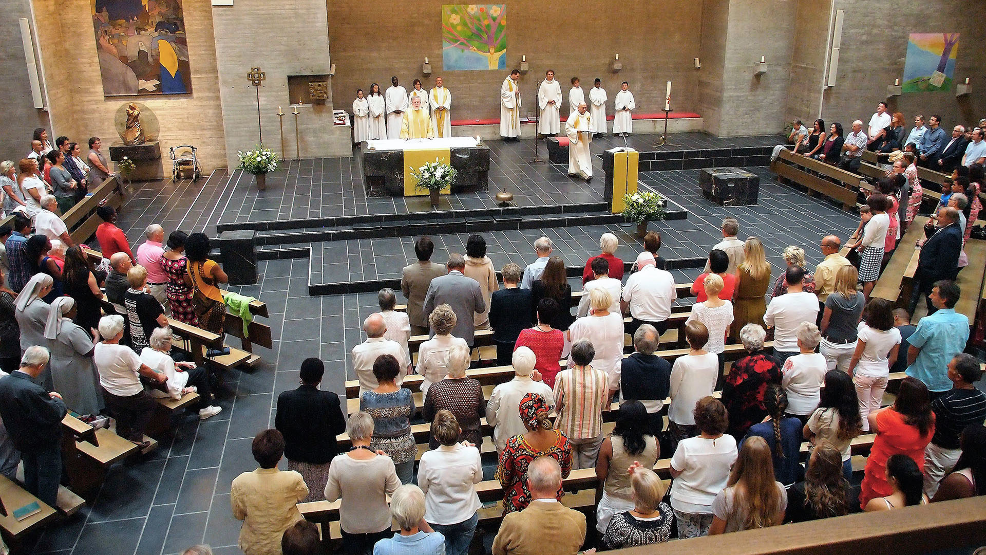 La messe de la paroisse du Christ-Roi, à Bienne, sera diffusée dans trois pays: Suisse, Belgique et Pays-Bas. | © Paroisse de Bienne