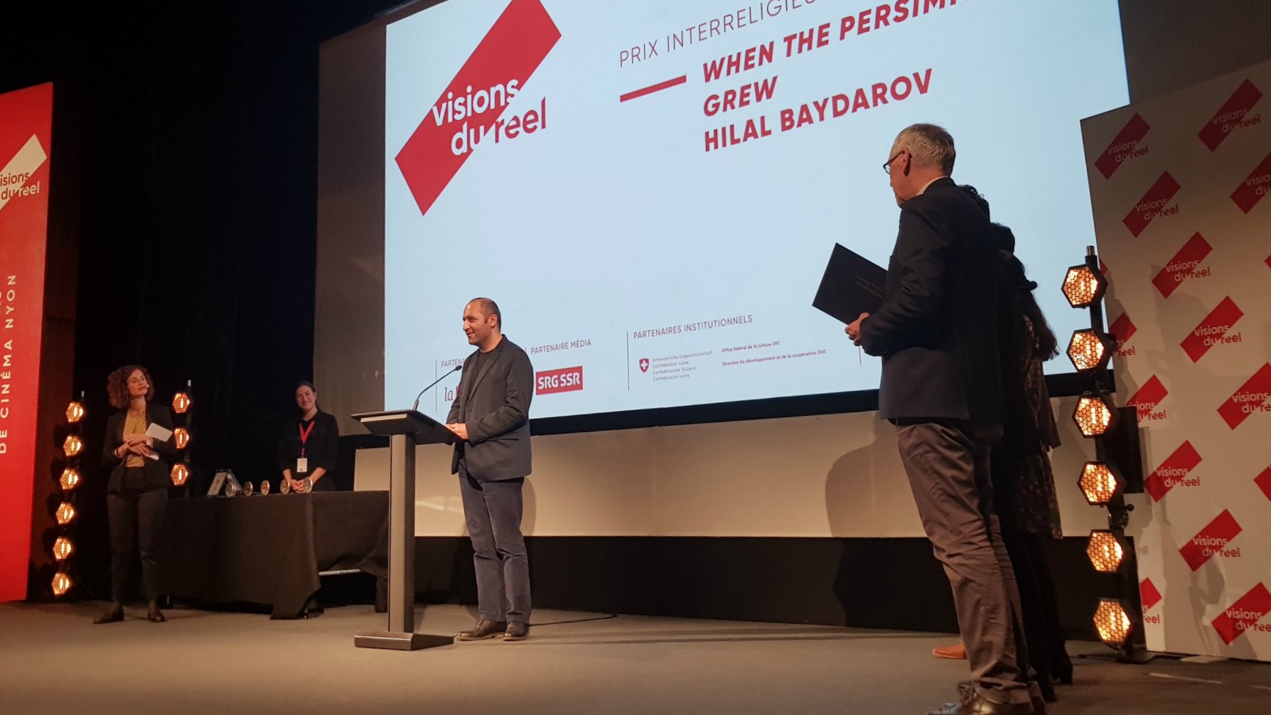 Hilal Baydarov a reçu le Prix interreligieux à Nyon (Photo: Visions du réel)