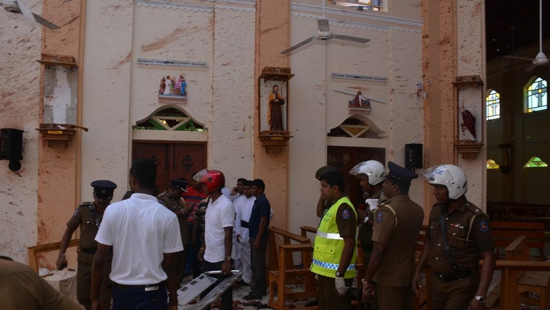 Une violente explosion a tué 91 personnes à l'église Saint-Sebastien de Negombo, le 21 avril 2019 | © Archidiocese of Colombo 