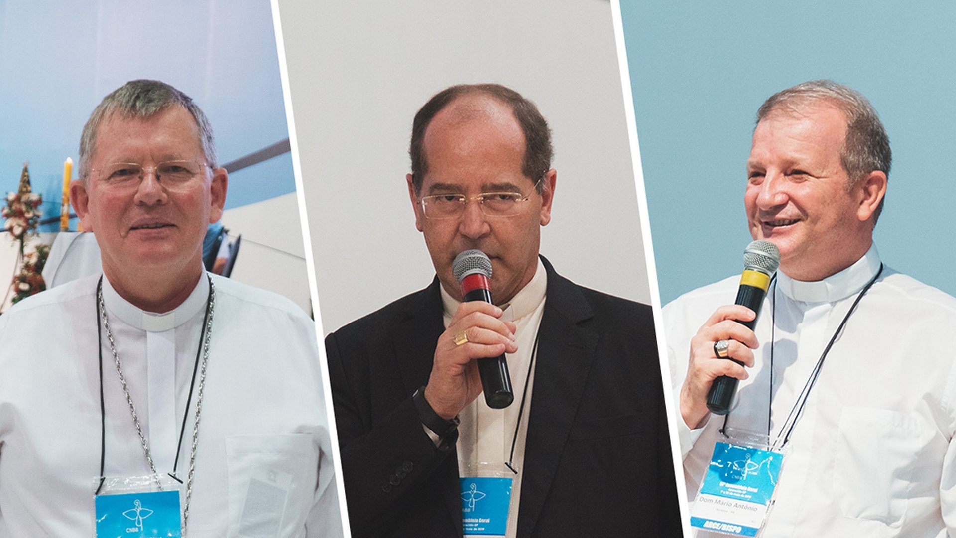 La nouvelle présidence de la CNBB (de dr à g.): Mgr Jaime Spengler, Mgr Walmor Azevedo et Mgr Mario Antonio da Silva |  © CNBB