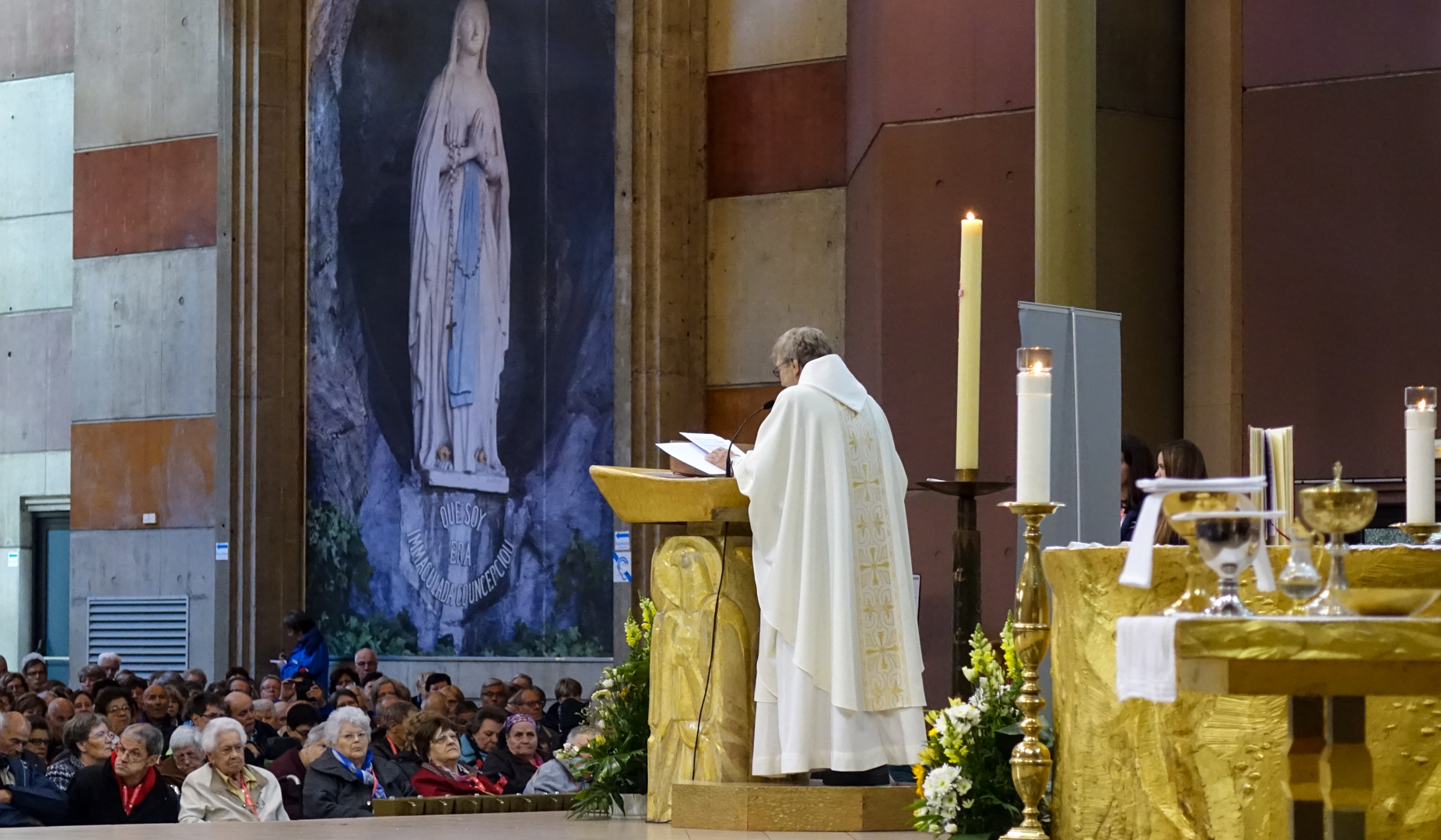La messe d'ouverture du pèlerinage interdiocésain de Suisse romande  à Lourdes | © Maurice Page