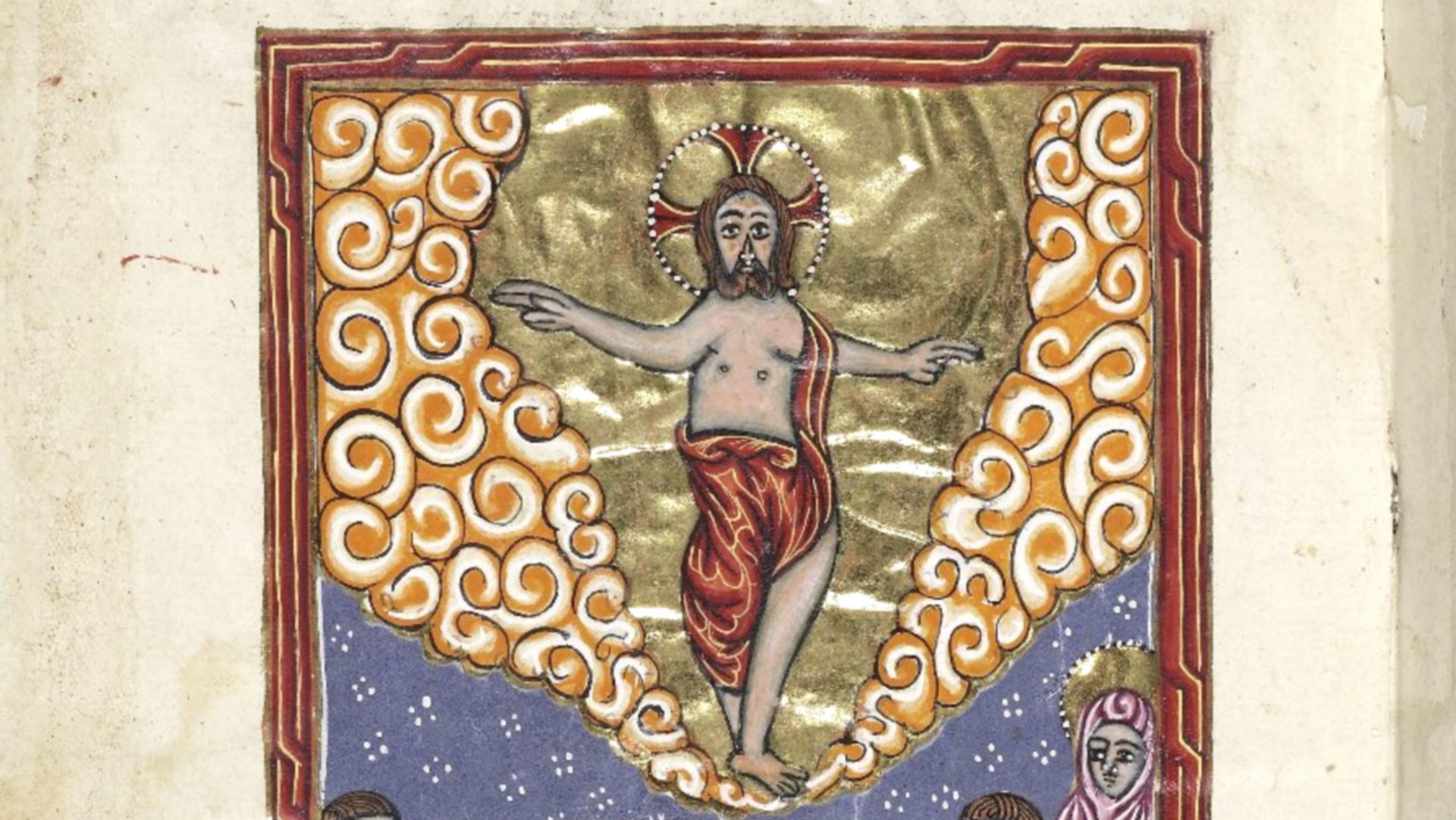 L'Ascension du Christ, miniature d'un manuscrit arménien, 1609 |  Bodleian Library, Oxford