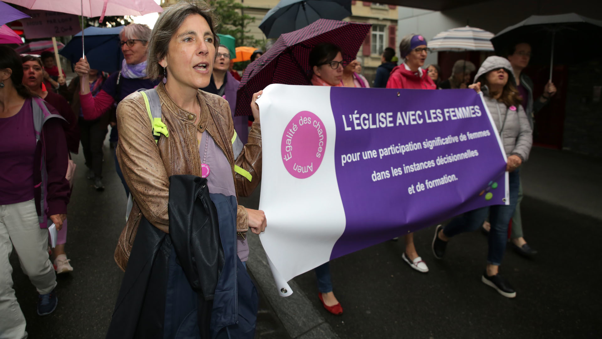 Grève du Réseau des femmes en Eglise le 24 juin 2016 à Lausanne. | © Bernard Hallet 