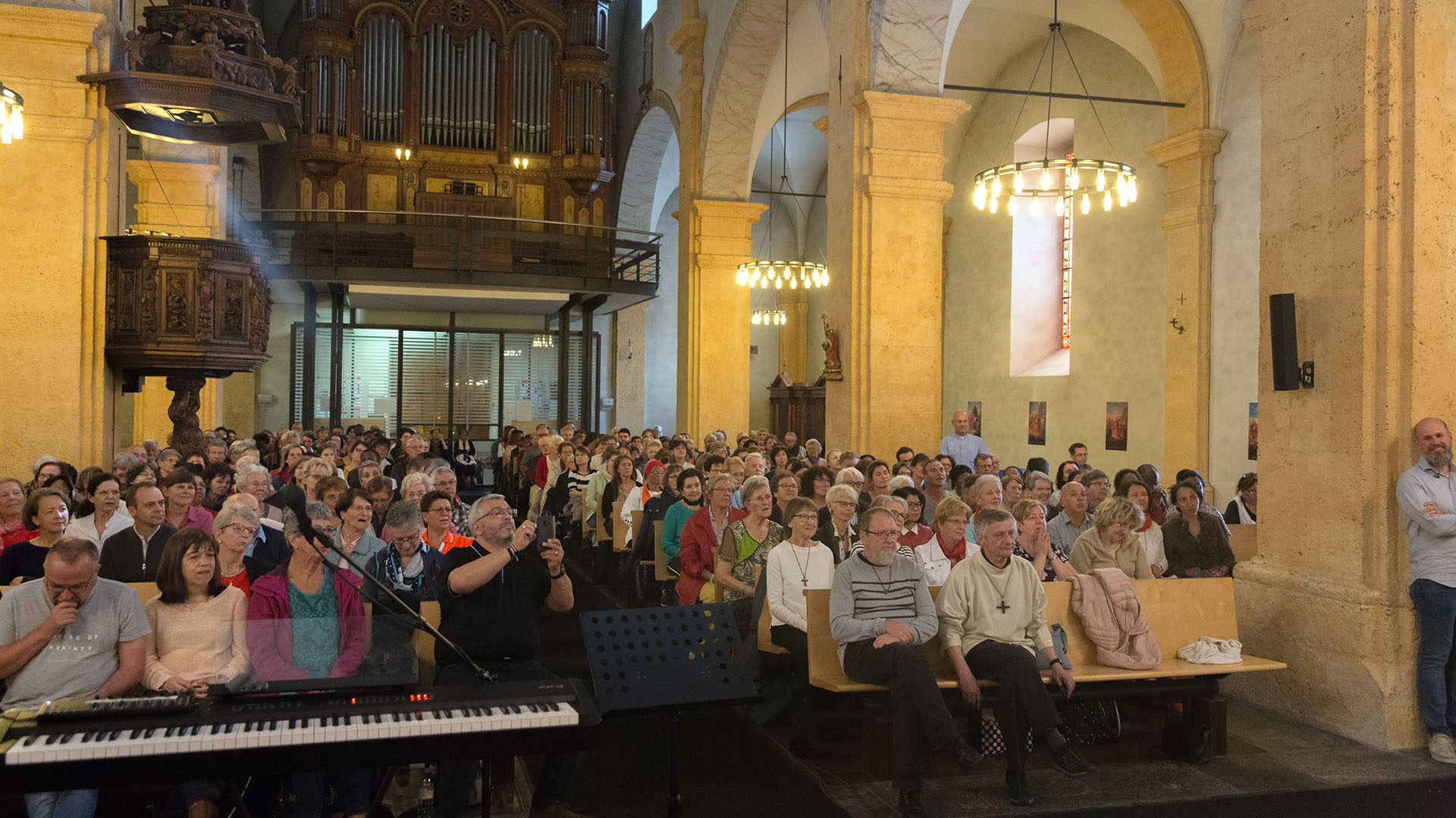 L'église Notre-Dame de la Visitation de Martigny était pleine. | © Marion Perraudin