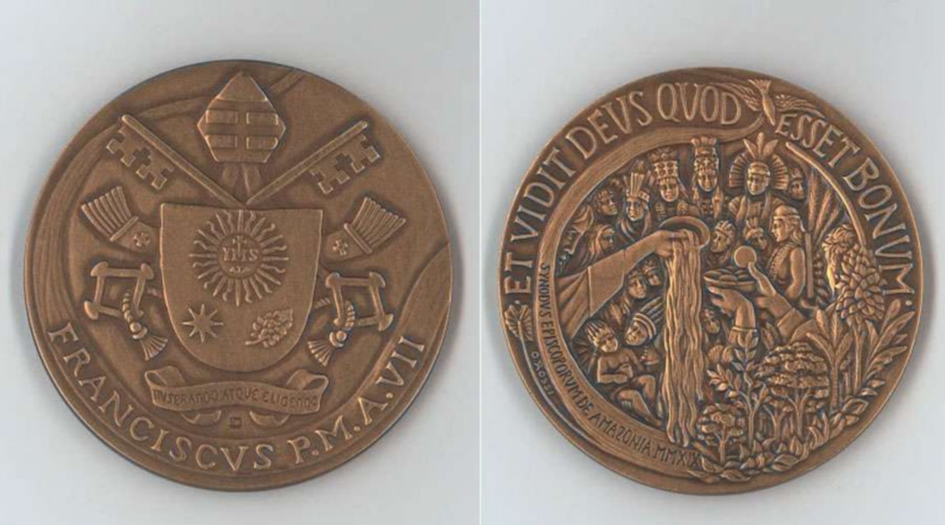 Médaille pour la 7e année du pontificat du pape François