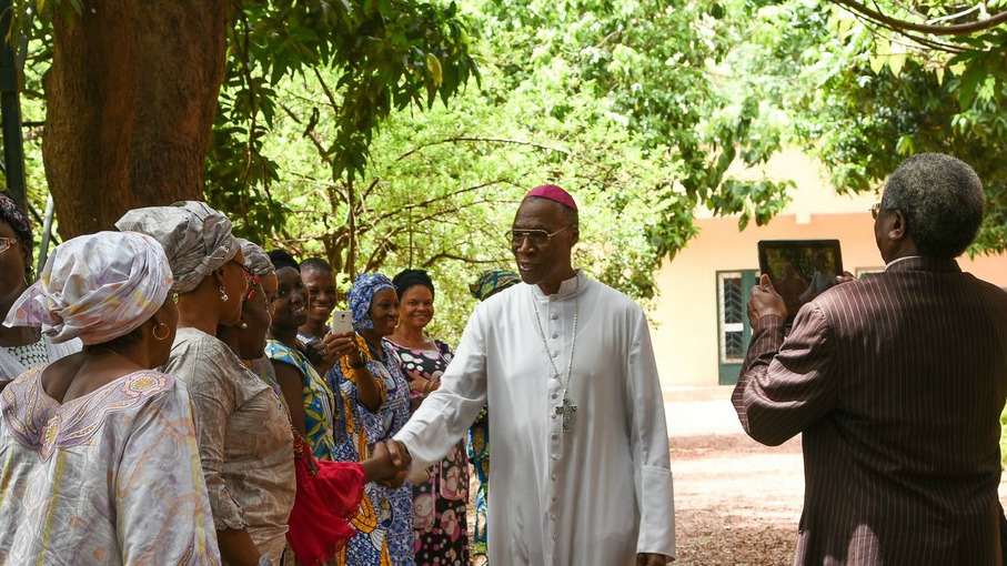 Le cardinal Jean Zerbo,  l'archevêque de Bamako, au Mali. (Photo:EPA/Keystone)