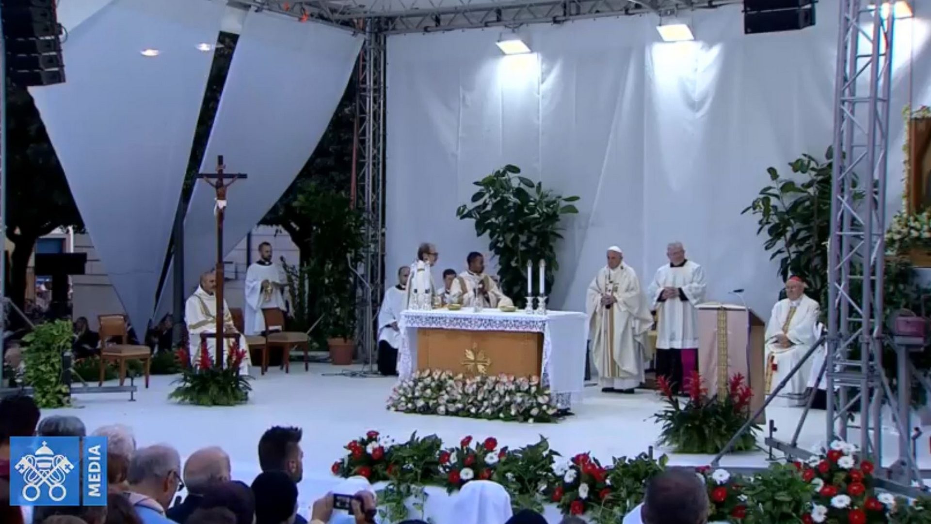Le pape François en visite dans le diocèse d'Albano | capture d'écran Vatican Media