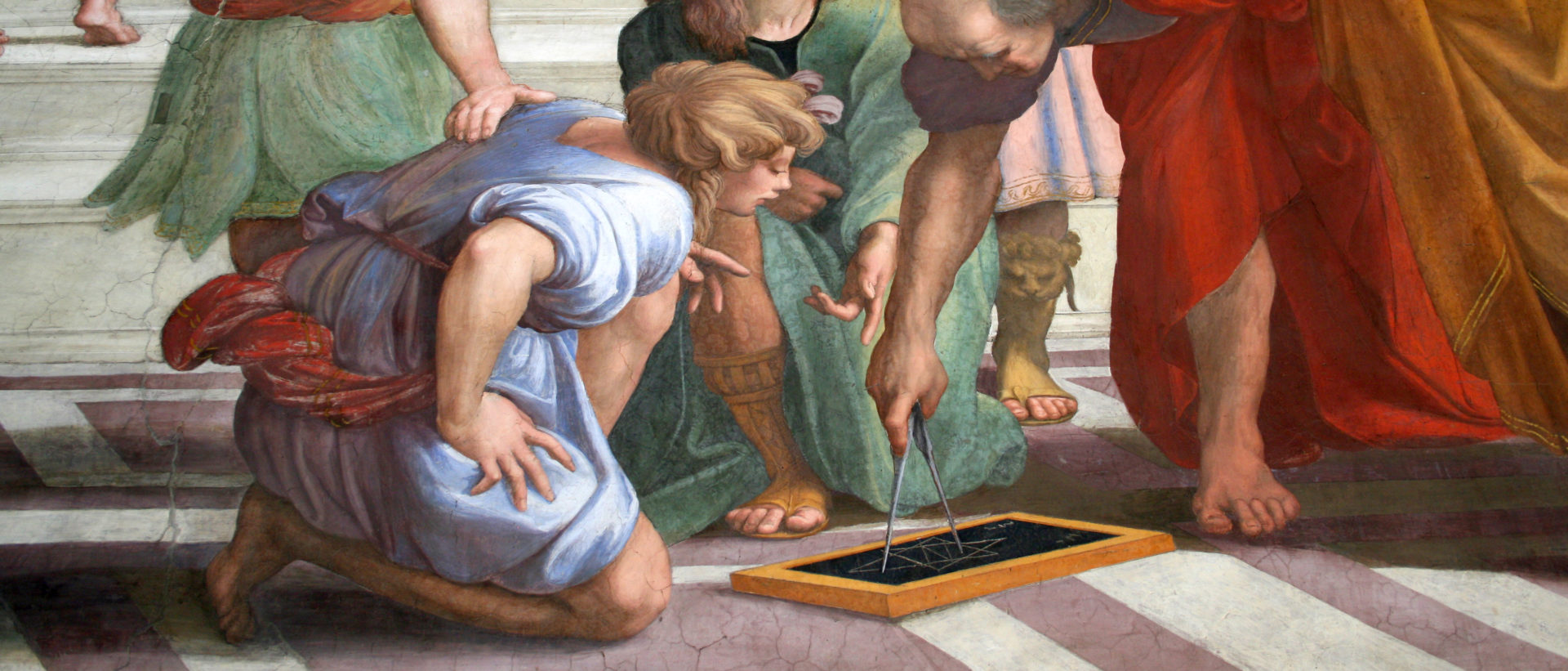 Les Musées du Vatican contribuent pour beaucoup aux finances du petit Etat (vue partielle du tableau de Raphaël "L'Ecole d'Athènes", avec Pythagore et ses élèves) | © Musées du Vatican