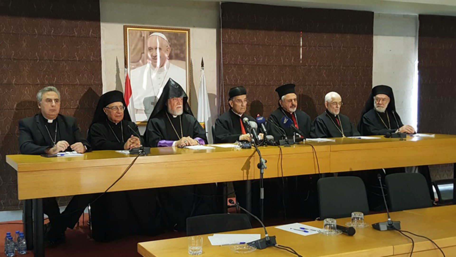 Réunion des patriarches et évêques catholiques du Liban en séance extraordinaire à Bkerké le 8 juin  | ©  nna-leb.gov.lb