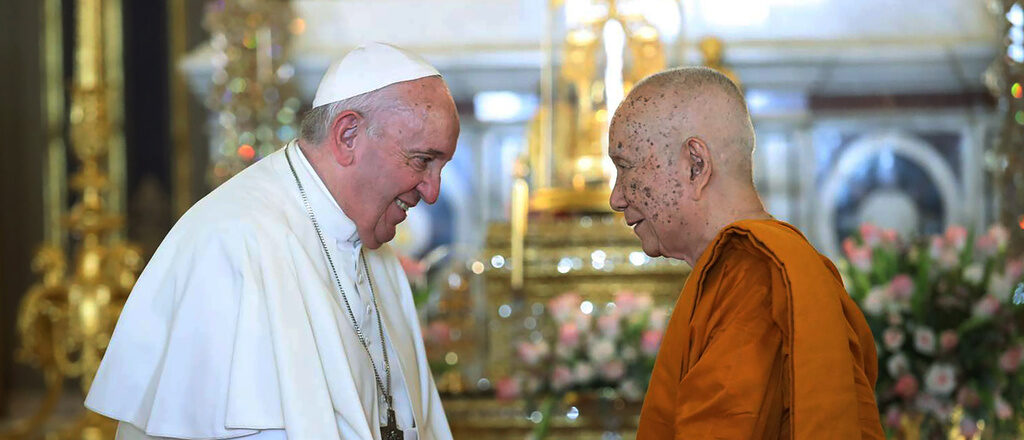 Le pape François a rencontré les autorités bouddhistes de Thaïlande, le 21 novembre 2019 | © Keystone