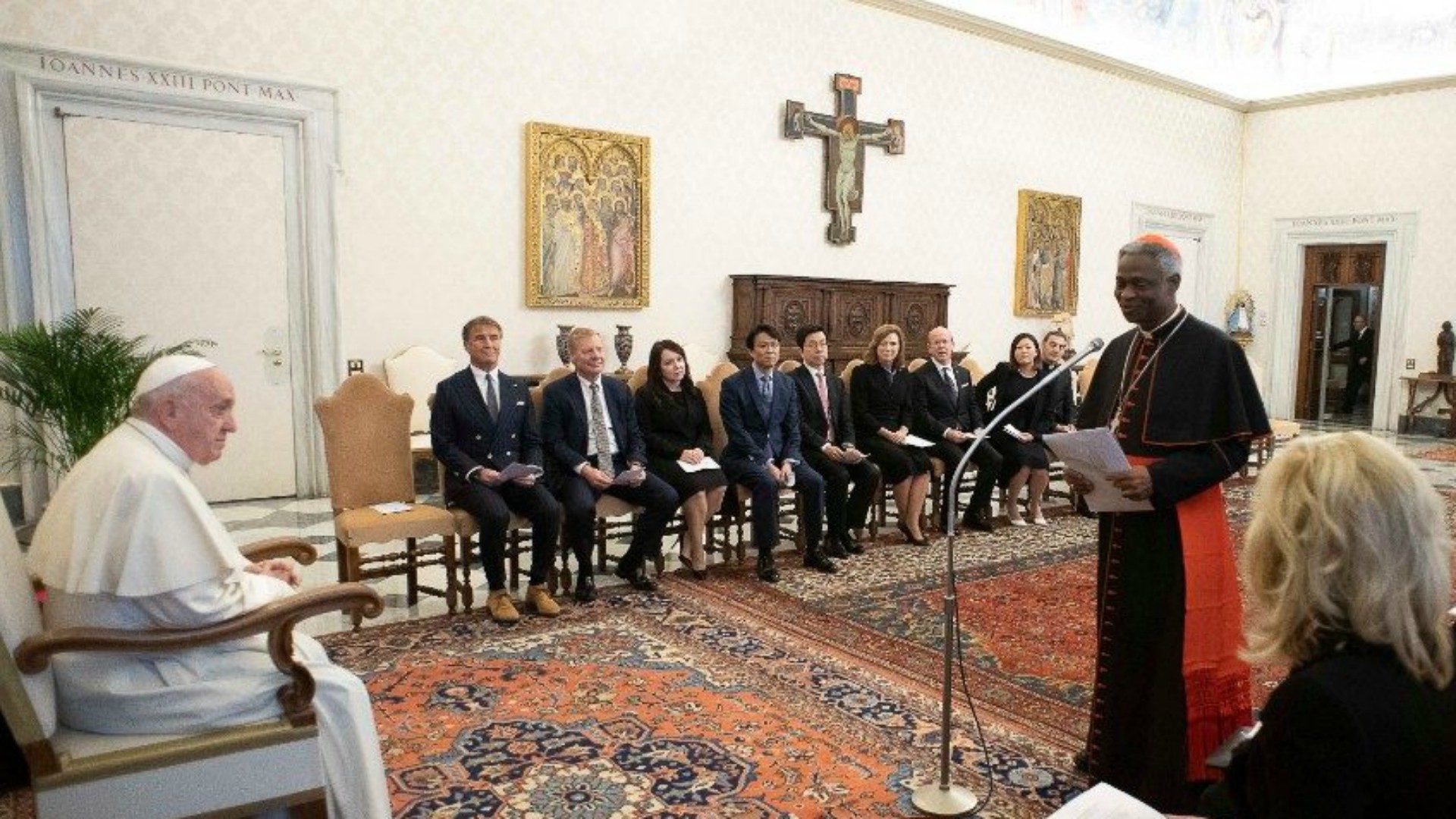 Le pape François reçoit les membres du 'Conseil pour un capitalisme inclusif' | © Vatican Media