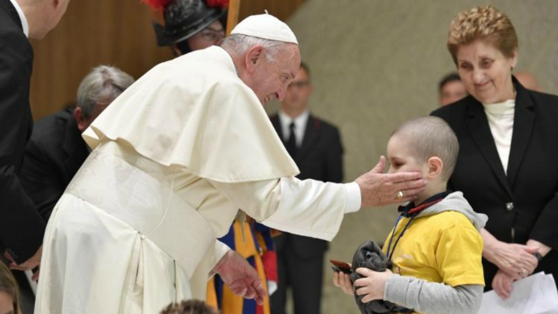 Le pape François reçoit médecins, infirmiers, bénévoles, malades et familles de l'Hôpital du Bambino Gesù | © Vatican Media