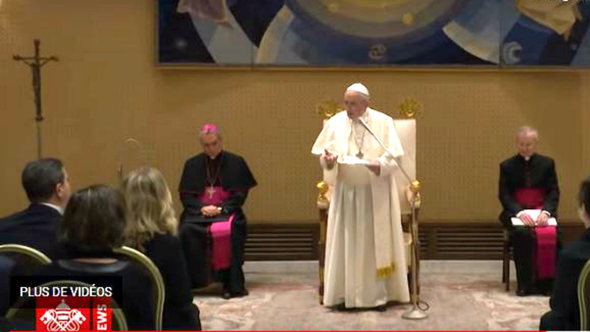 Le pape François s'adresse aux membres de la Fédération internationale des universités catholiques (FIUC) le 4 novembre 2019  | © Vatican Media