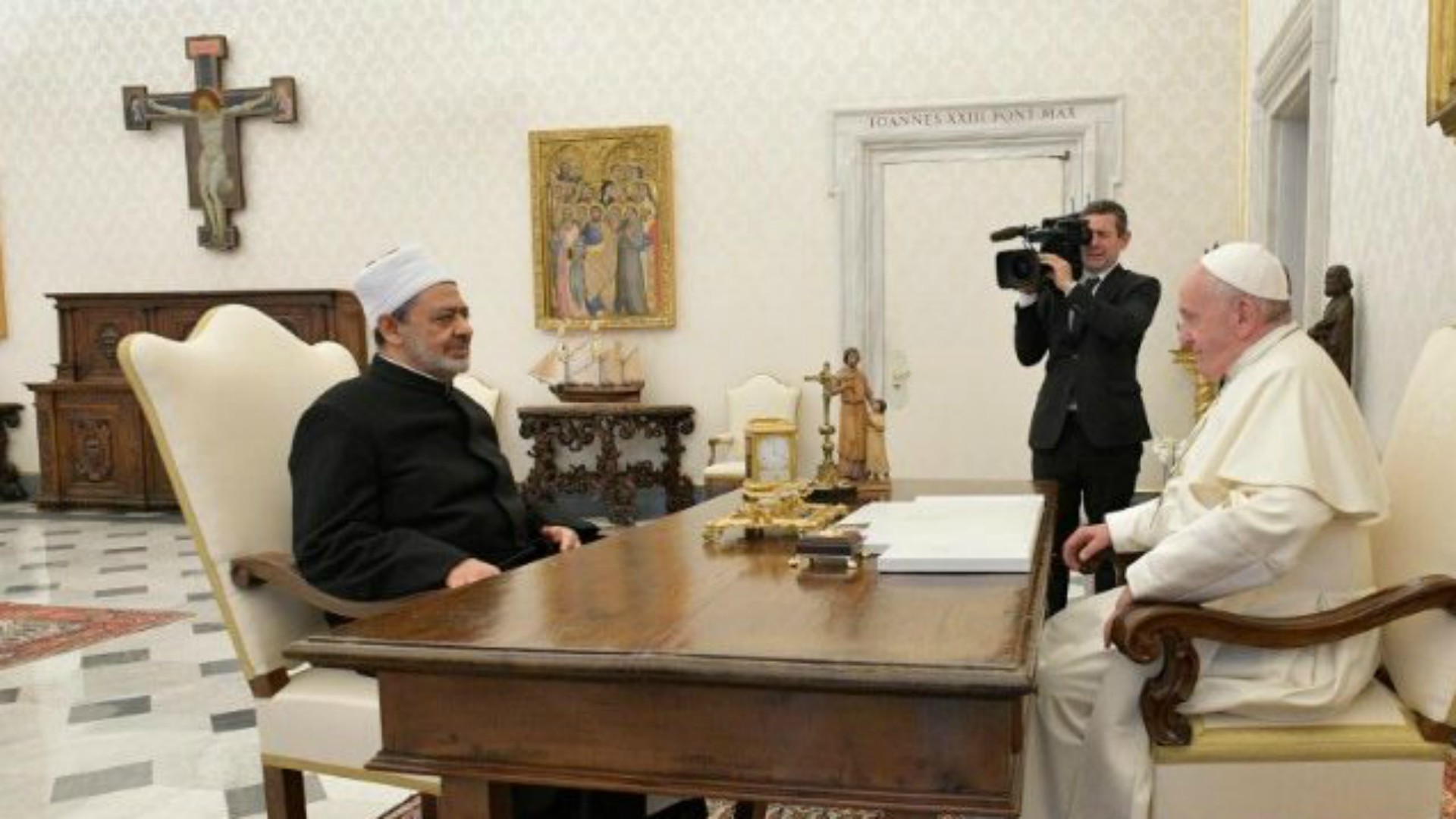 Le pape François a reçu pour la 5e fois le grand imam d'Al-Azhar au Vatican le 15 novembre 2019  | © Vatican Media