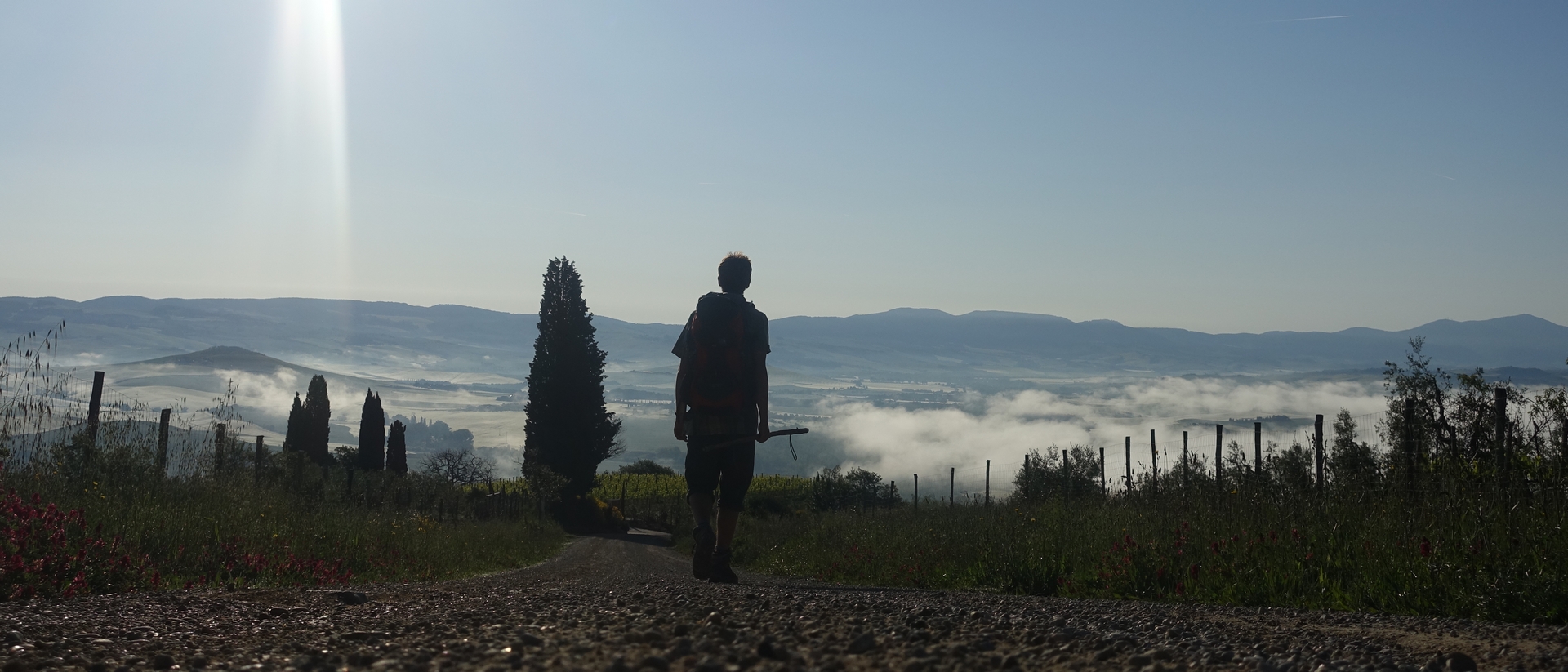 Vincent Perritaz a fait le trajet aller et retour à pied de Fribourg à Rome | © V. Perritaz