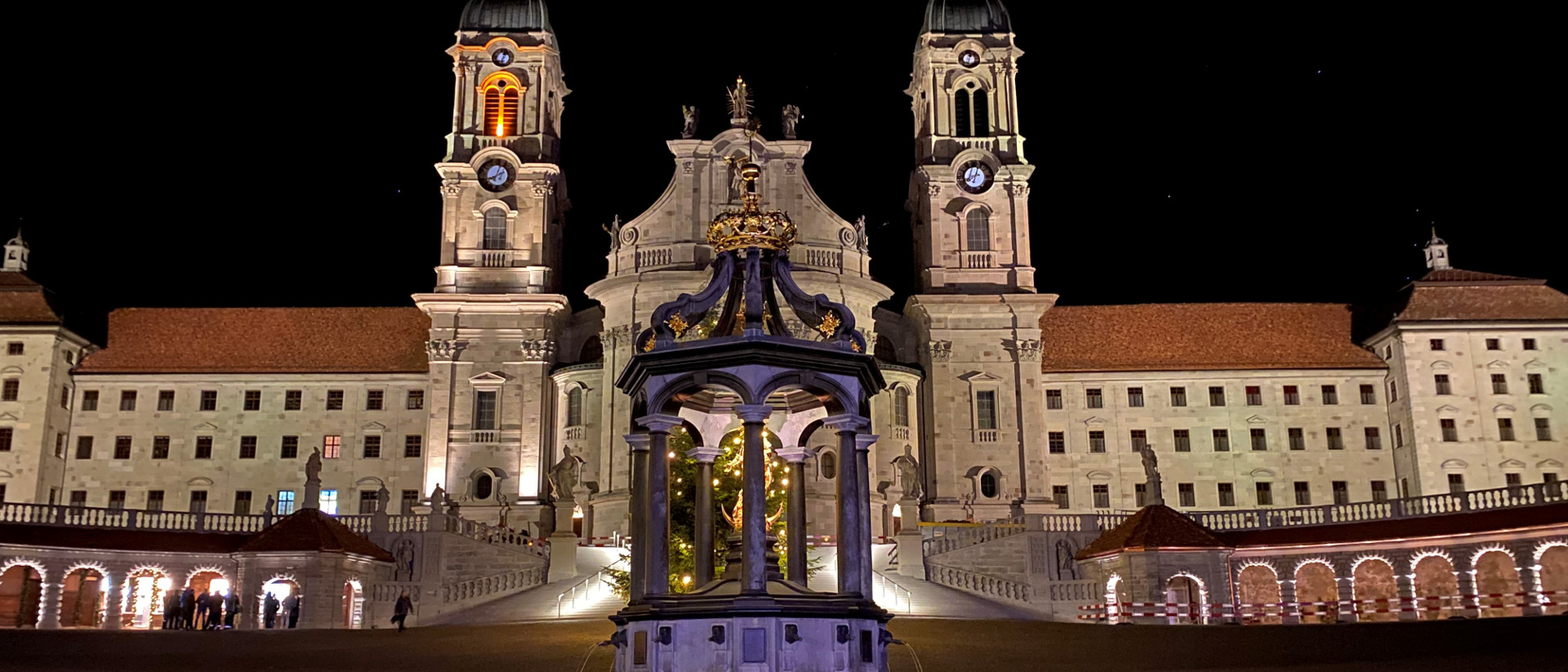 Le nouvel éclairage de l'Abbaye d'Einsiedeln (DR.)