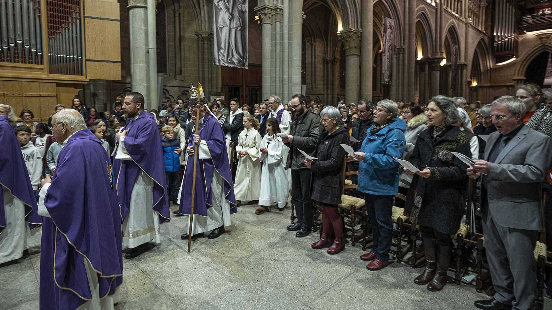 "Merci à vous pour l’accueil, qui est un signe de fraternité et d’amitié", a lancé Mgr Morerod à ses hôtes | © Jean-Bernard Sieber/ARC