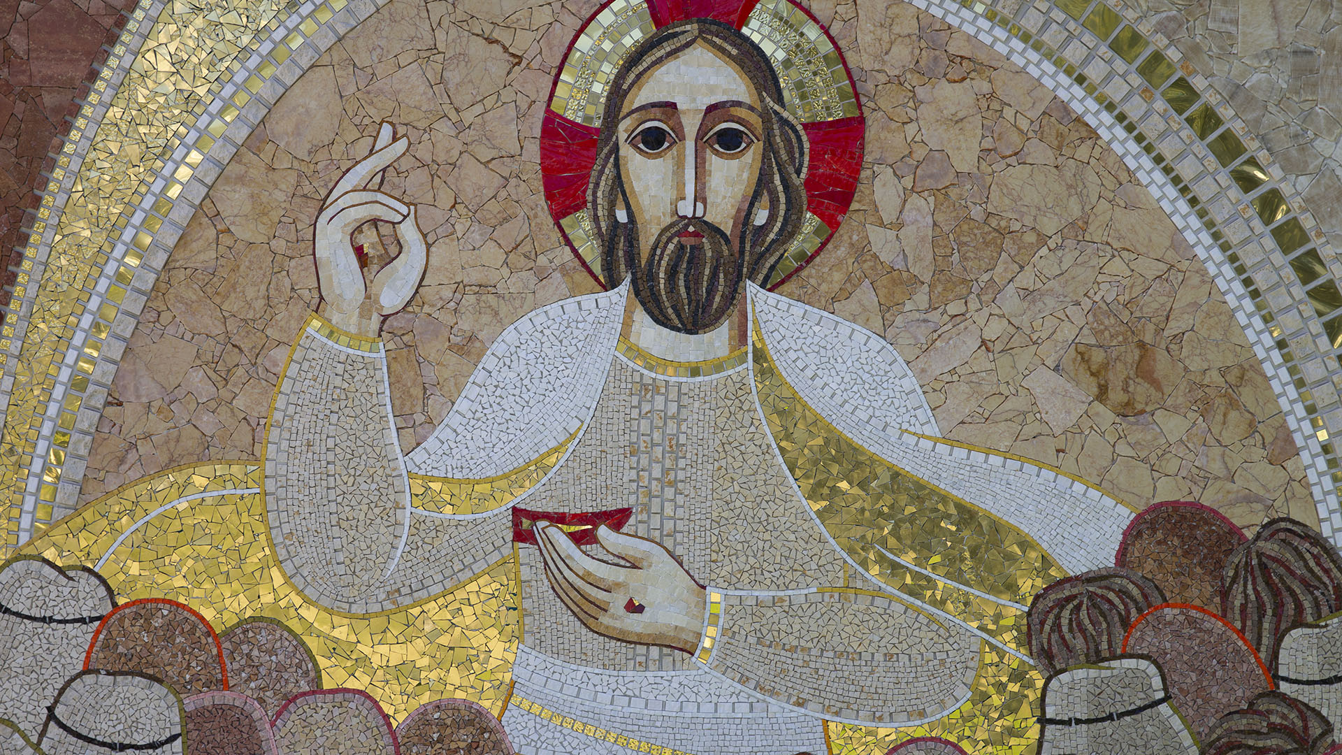 La mosaïque "L'apparition aux 500", à l'église Sainte-Marie du peuple | © Jean-Claude Gadmer
