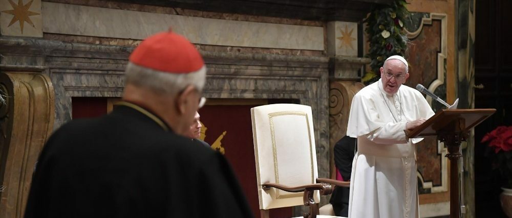 Le pape a adressé son discours à la Curie le 21 décembre 2019 | © Vatican Media