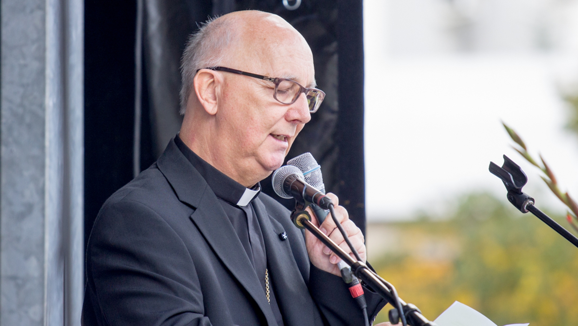 Mgr Marian Eleganti, évêque auxiliaire de Coire intervient lors de la 'Marche pour la vie' | DR 