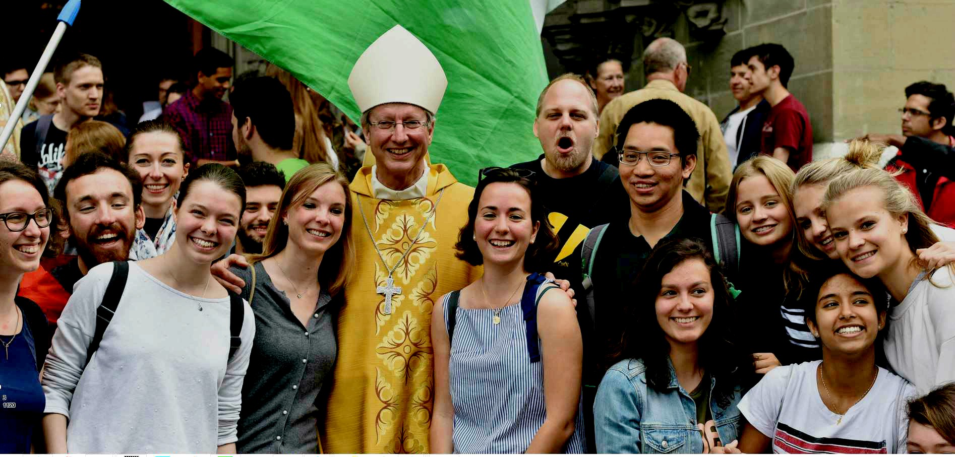 Mgr Alain de Raemy aux JMJ nationales à Fribourg  en avril 2018 | www.weltjugendtag.ch