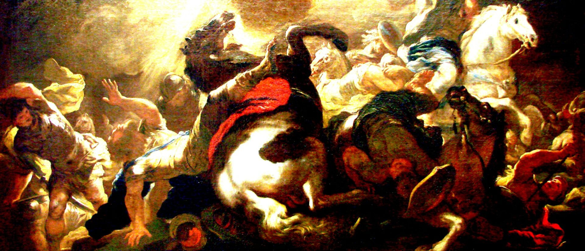 La conversion de Saint Paul, par Luca Giordano (vers 1690)| wikipedia  Musée des Beaux-Arts de Nancy
