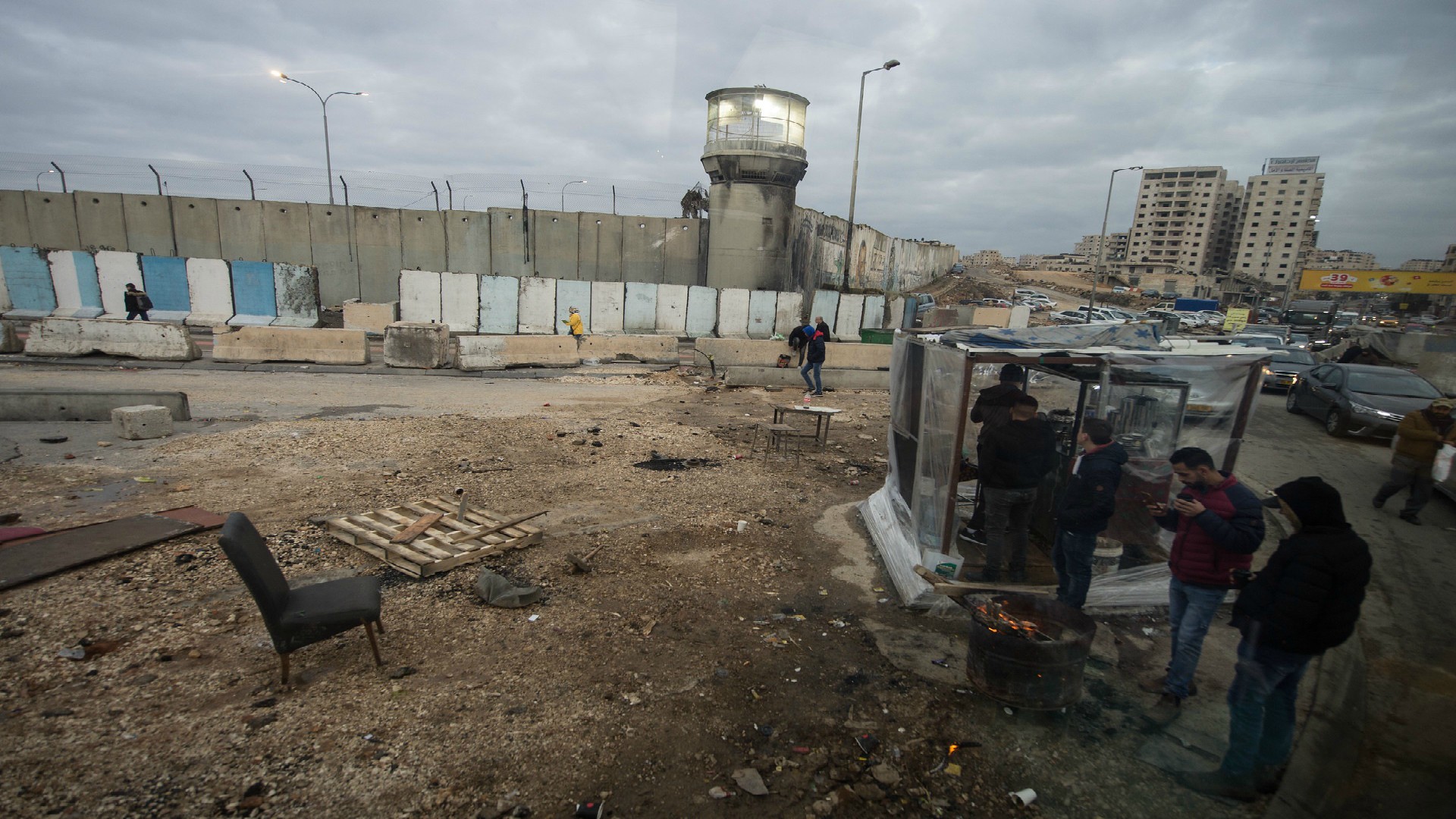Le mur de séparation israélien enferme Gaza dans une prison à ciel ouvert  © Mazur/cbcew.org.uk