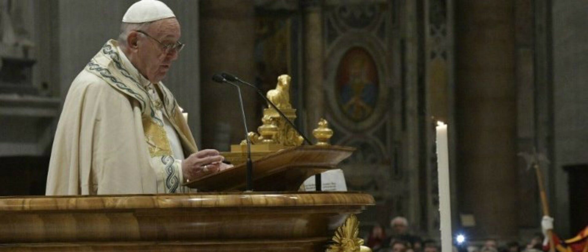 Le pape François lors de l'homélie du 31 décembre 2019 |  © Vatican Media 