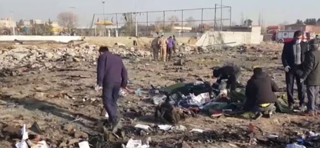 Le crash d'un Boeing 737 d'Ukrainian International Airlines à Téhéran a fait 176 morts | Capture d'écran