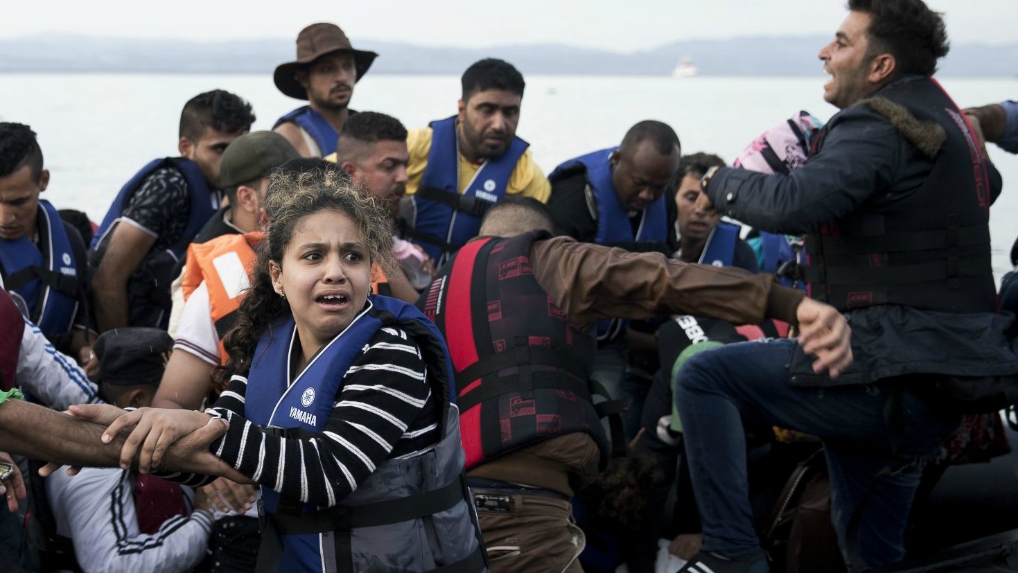 De nombreux réfugiés syriens arrivant sur l'île grecque de Lesbos  sont des enfants | © Freedom House