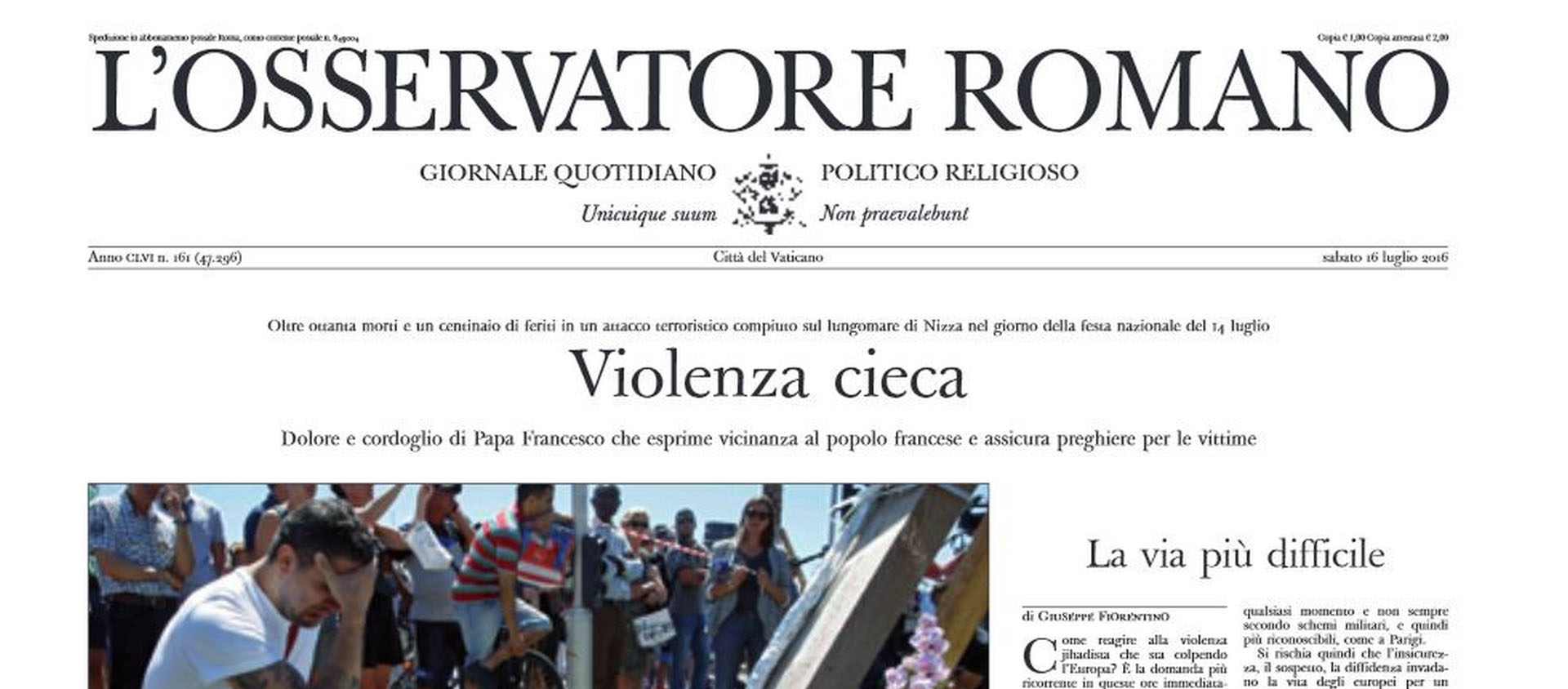 Provisoirement arrêté dans sa version imprimée, l'organe de presse du Vatican est maintenu dans sa forme numérique | Osservatore Romano