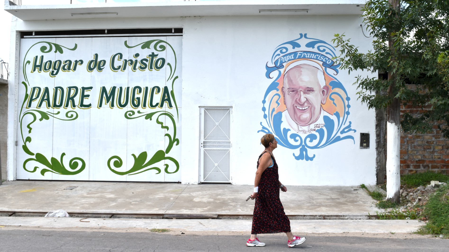 L'image du pape François au coeur des quartiers pauvres | © Jacques Berset