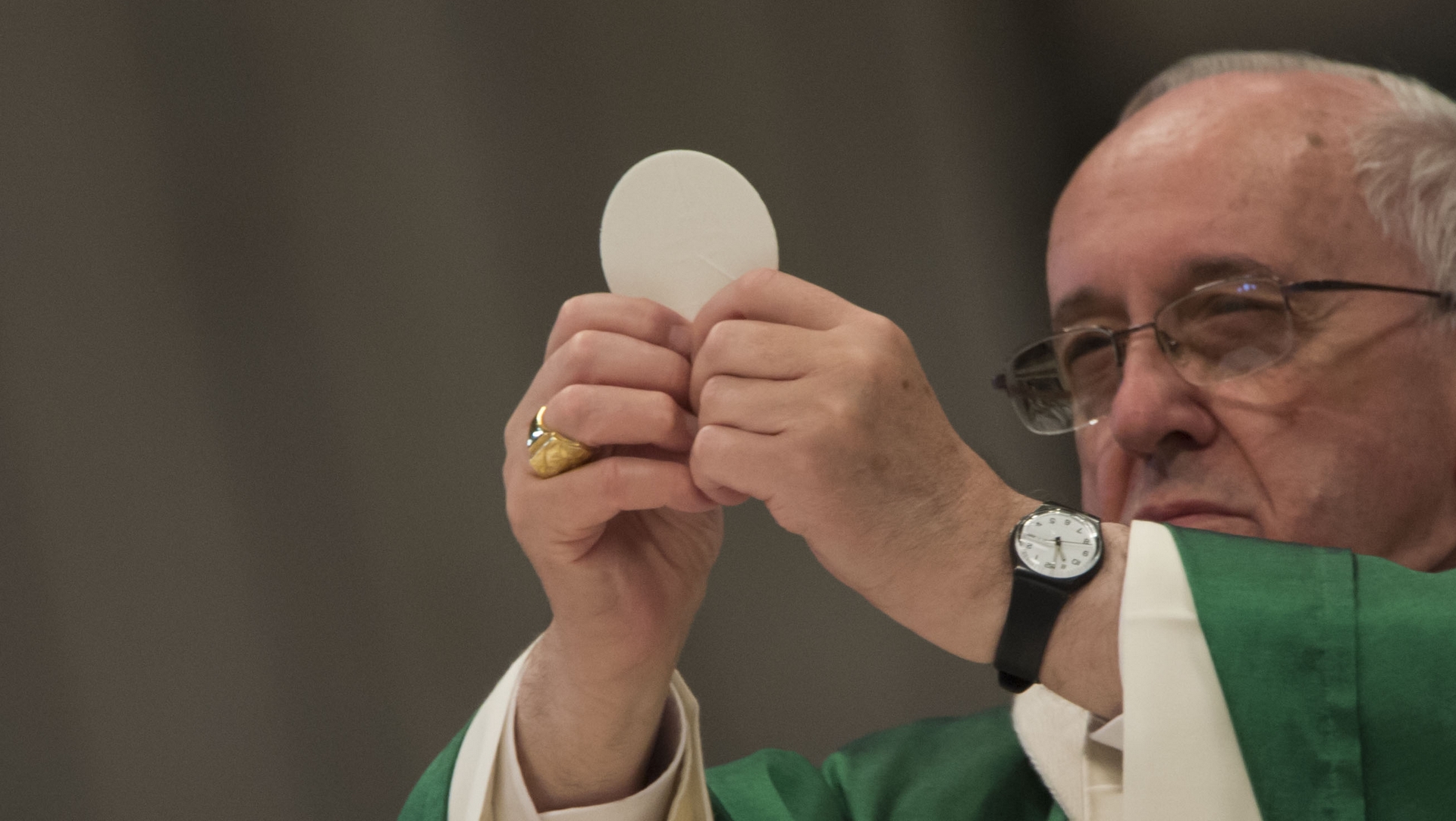 Le pape François célèbre la messe | © Mazur-catholicnews.org.uk