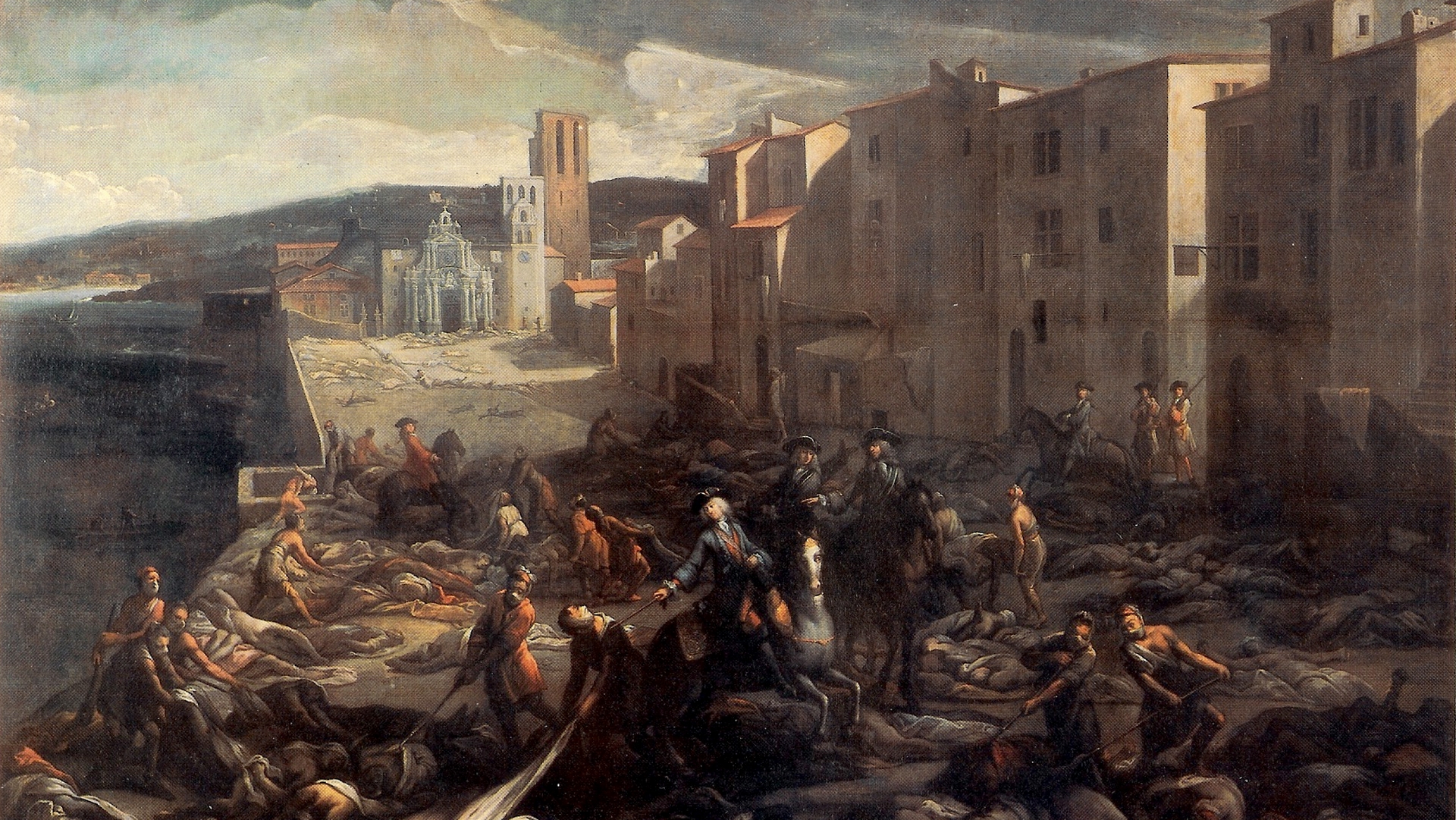 Michel Serre: Scène de la peste de 1720 à la Tourette (Marseille), Musée Atger Montpellier