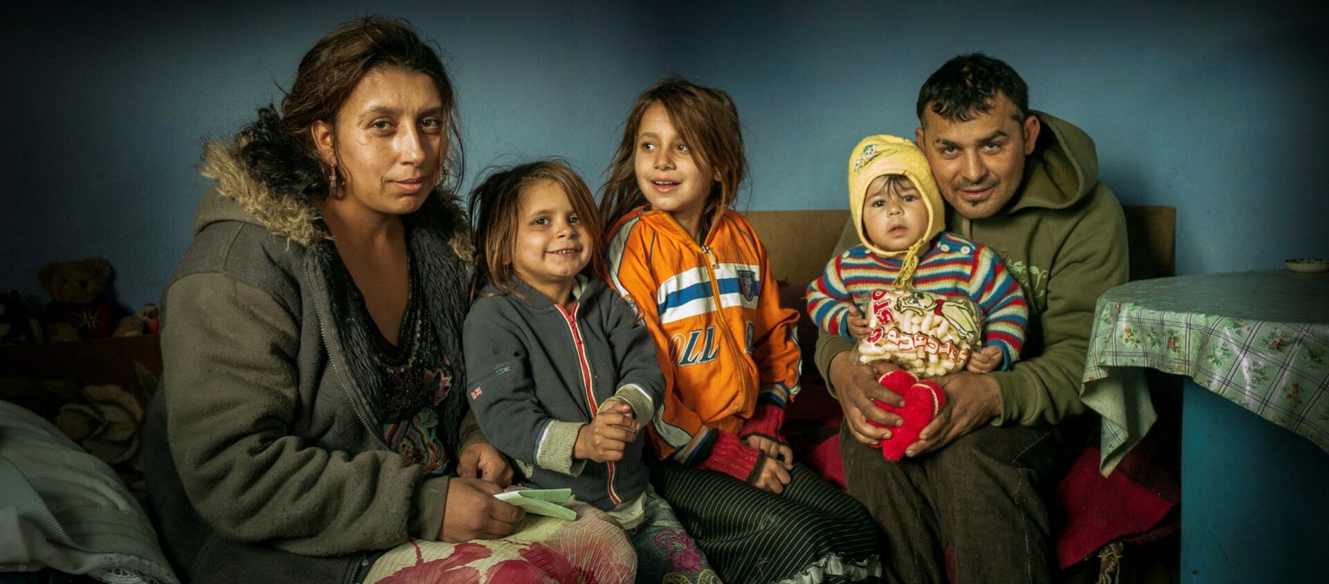 Famille de Roms précarisés venant de Roumanie | © Yves Leresche  
