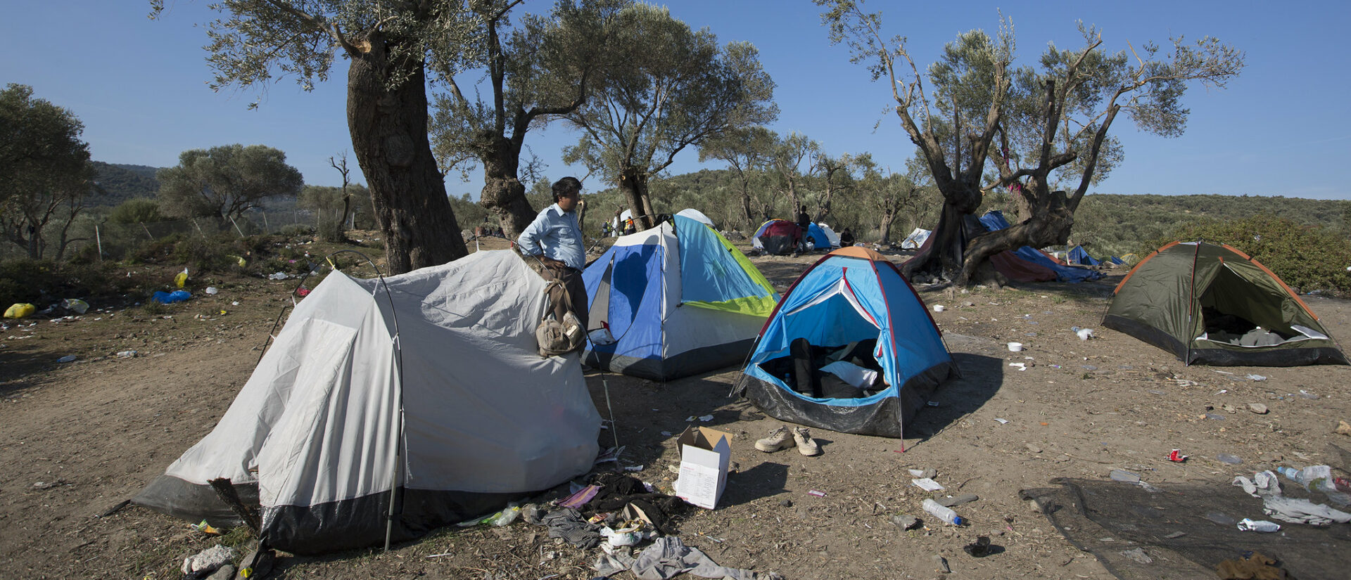 Les conditions de vie sont insalubres dans le camp de réfugiés de Lesbos | © Steve Evans/Flickr/CC BY-NC 2.0