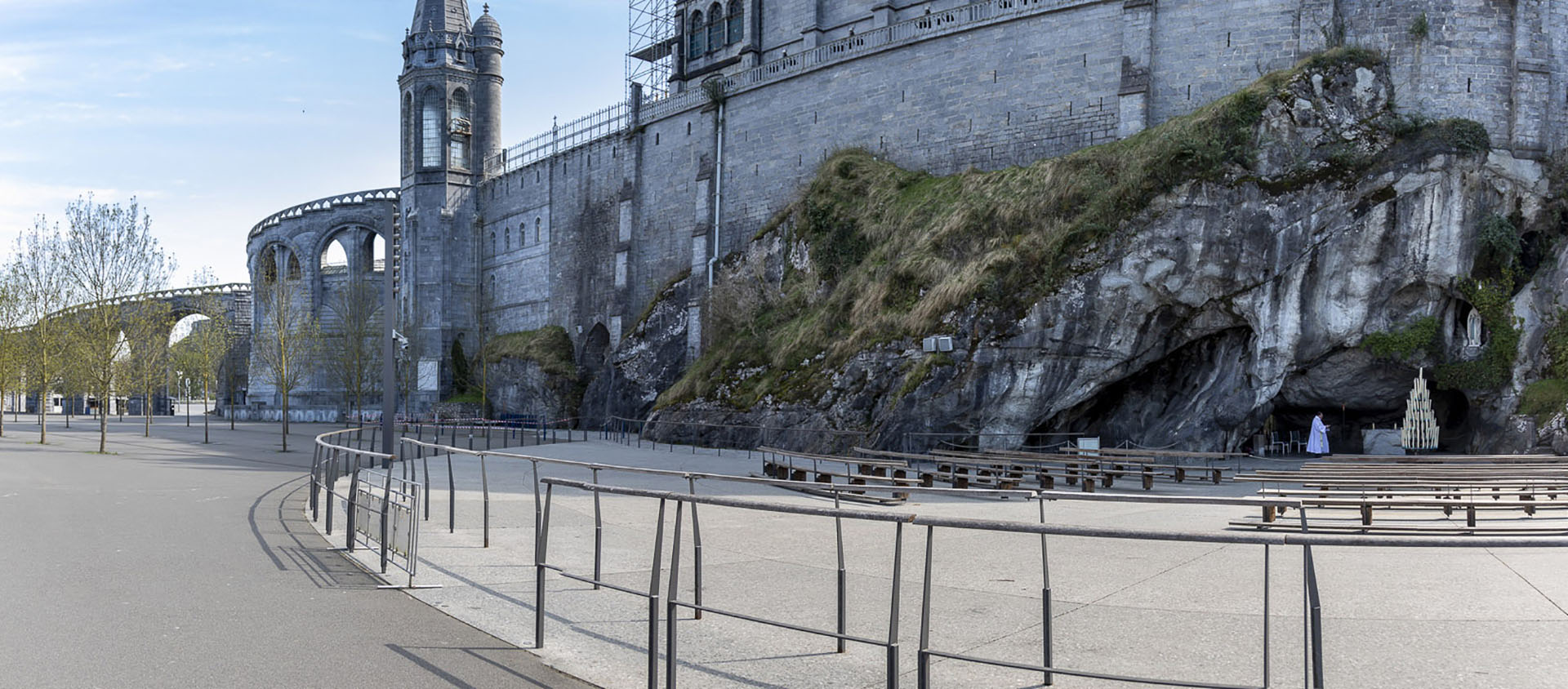 Le sanctuaire de Lourdes est fermé depuis le 17 mars 2020 | © Sanctuaire de Lourdes