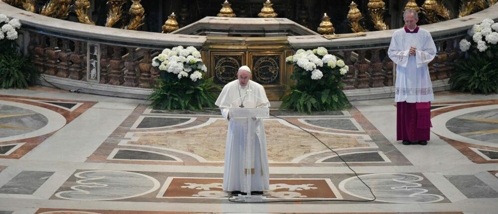 Le pontife a donné sa bénédiction Urbi et Orbi le 12 avril 2020 | © Vatican Media