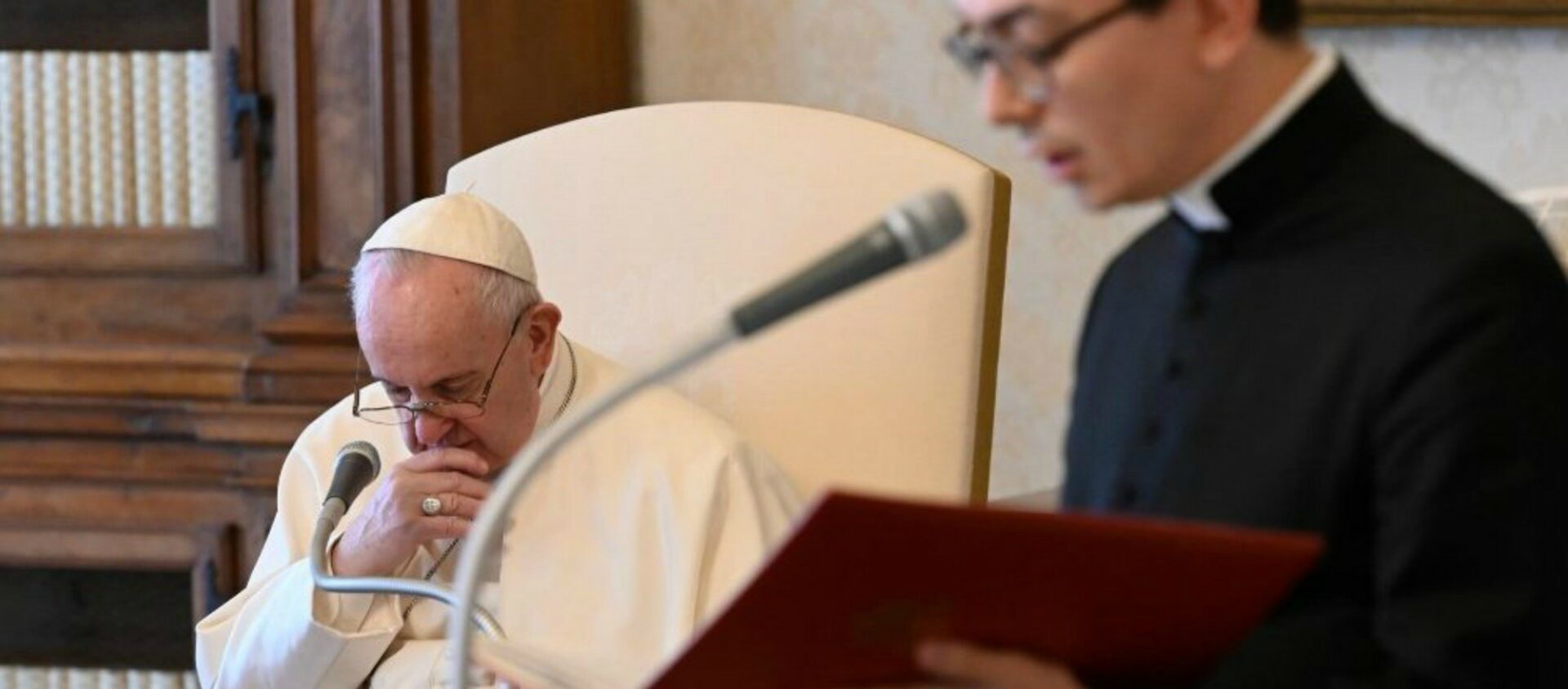 Le pape François lors de l’audience générale du 29 avril 2020  | ©  Vatican Media