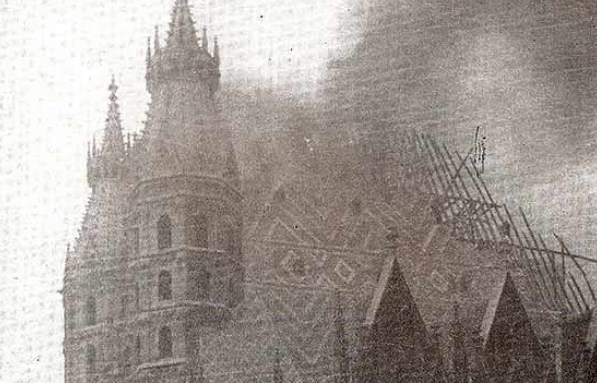 Incendie de la cathédrale Saint Etienne de Vienne le 12 avril 1945 | archidiocèse de Vienne