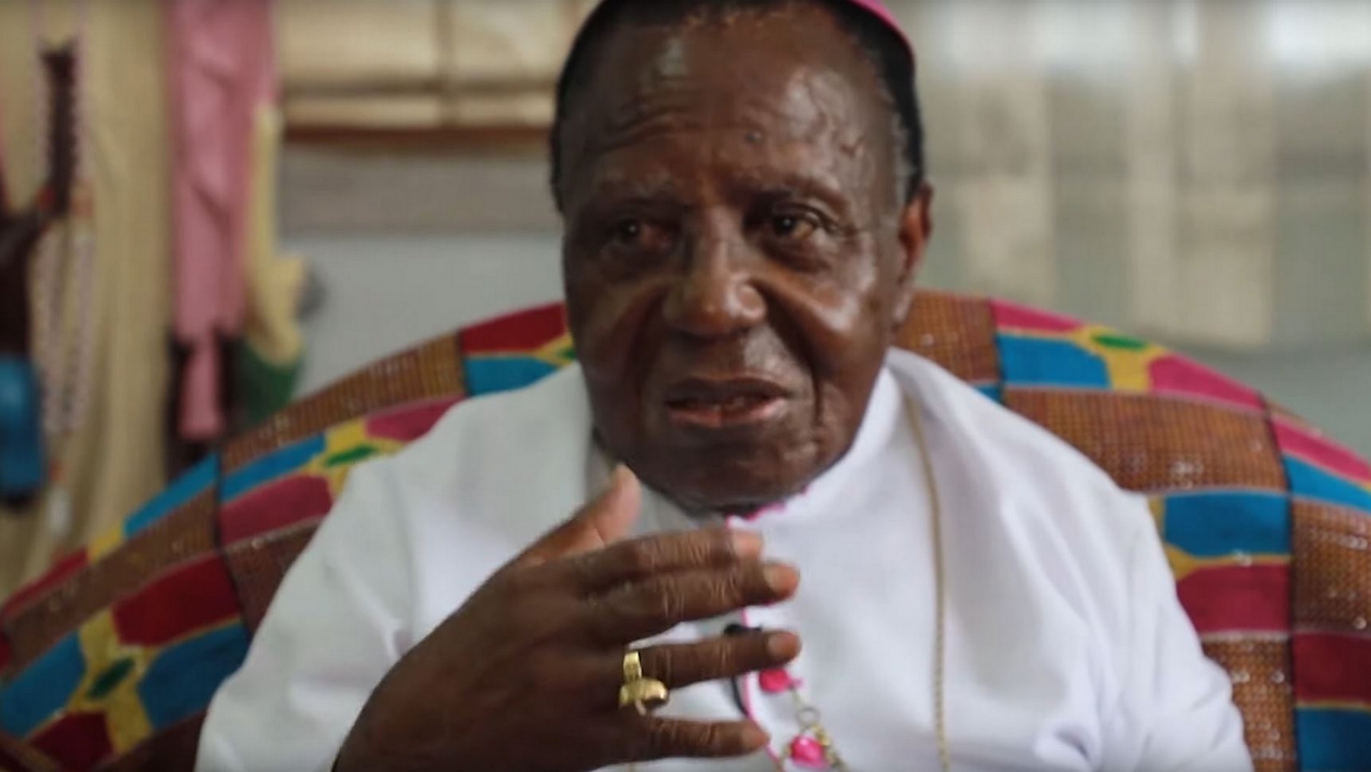 Mgr Pierre Marie Coty a été évêque de Daloa de 1975 à 2005 | capture d'écran Youtube 