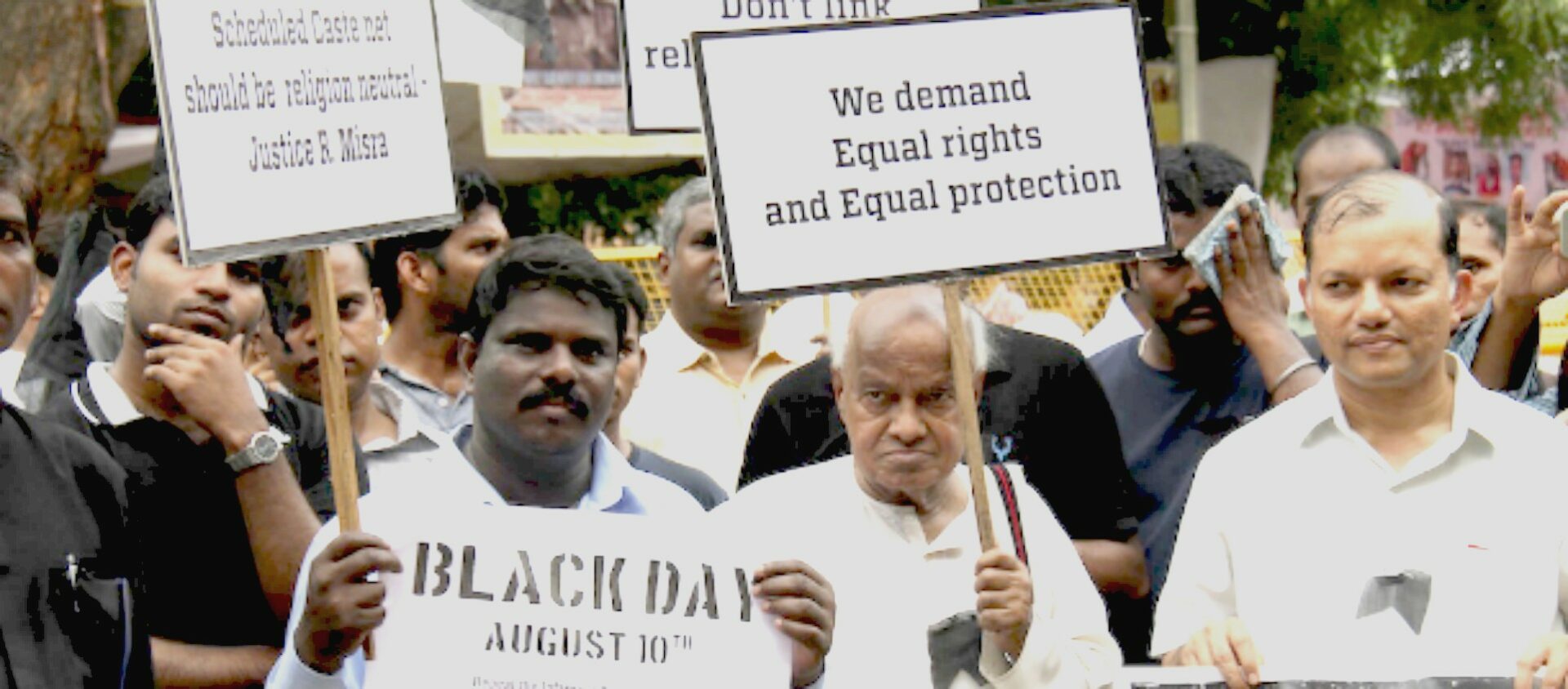 2018, à New Delhi Manifestation pour des droits égaux pour les chrétiens dalits | © Bijay Kumar Minj/ucanews.com