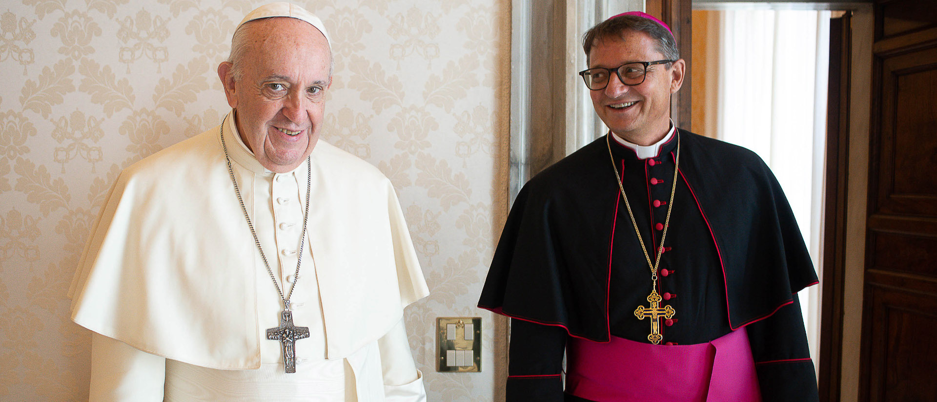 Félix Gmür, con el Papa Francisco