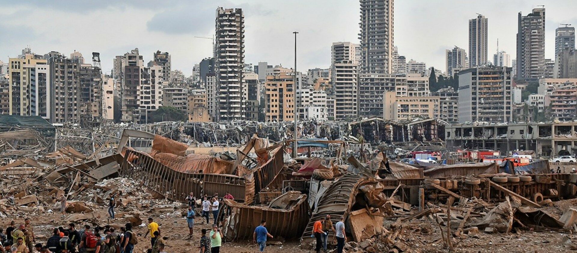 Dans la capitale libanaise dévastée par les gigantesques explosions sur le port de Beyrouth | Caritas Liban Facebook  