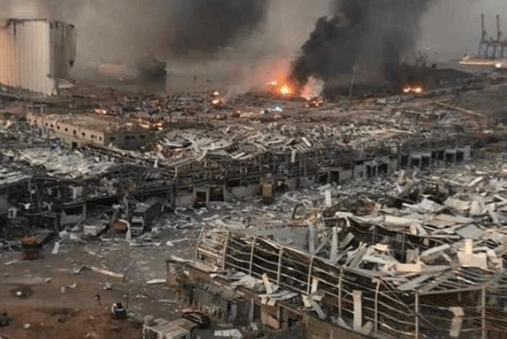 L'explosion du 4 août 2020 dans le port de Beyrouth frappe un pays économiquement et socialement à terre | © Caritas Internationalis