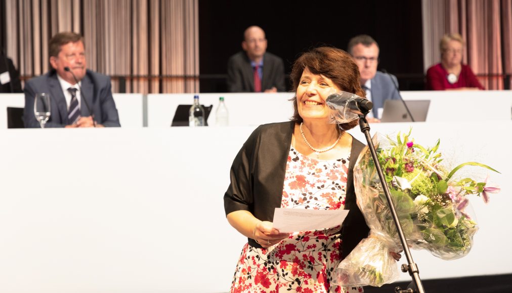 Judith Pörksen Roder a été élue présidente du Conseil synodal des Eglises réformées Berne-Jura-Soleure le 18 août, lors de la première journée du Synode | © DR