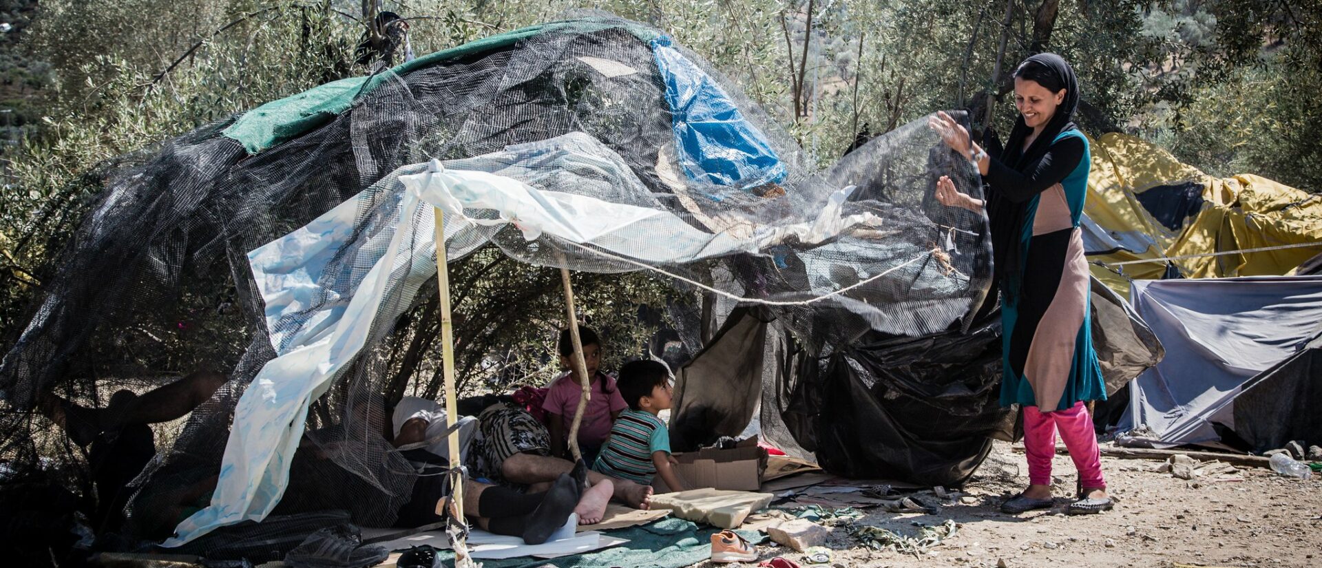 Les réfugiés de Lesbos vivent dans des conditions très précaires | © Croix-Rouge/Flickr/CC BY-NC-ND 2.0